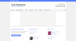 Desktop Screenshot of loisholzman.org